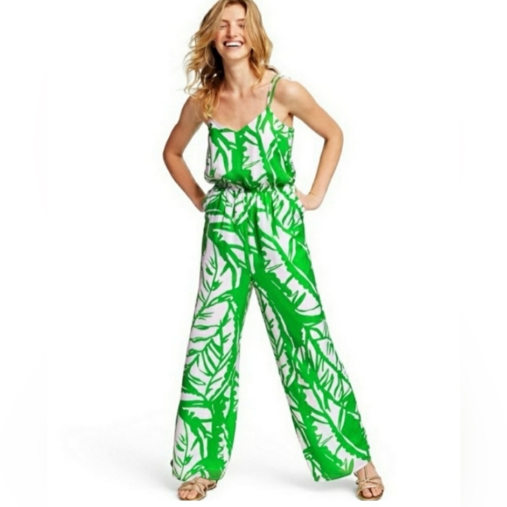 Lilly Pulitzer for Target Green and White Jumpsuit